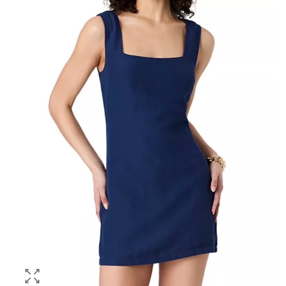 Birdie square neck minidress
